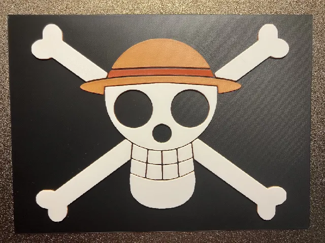 One Piece Straw Hat Jolly Roger Hueforge