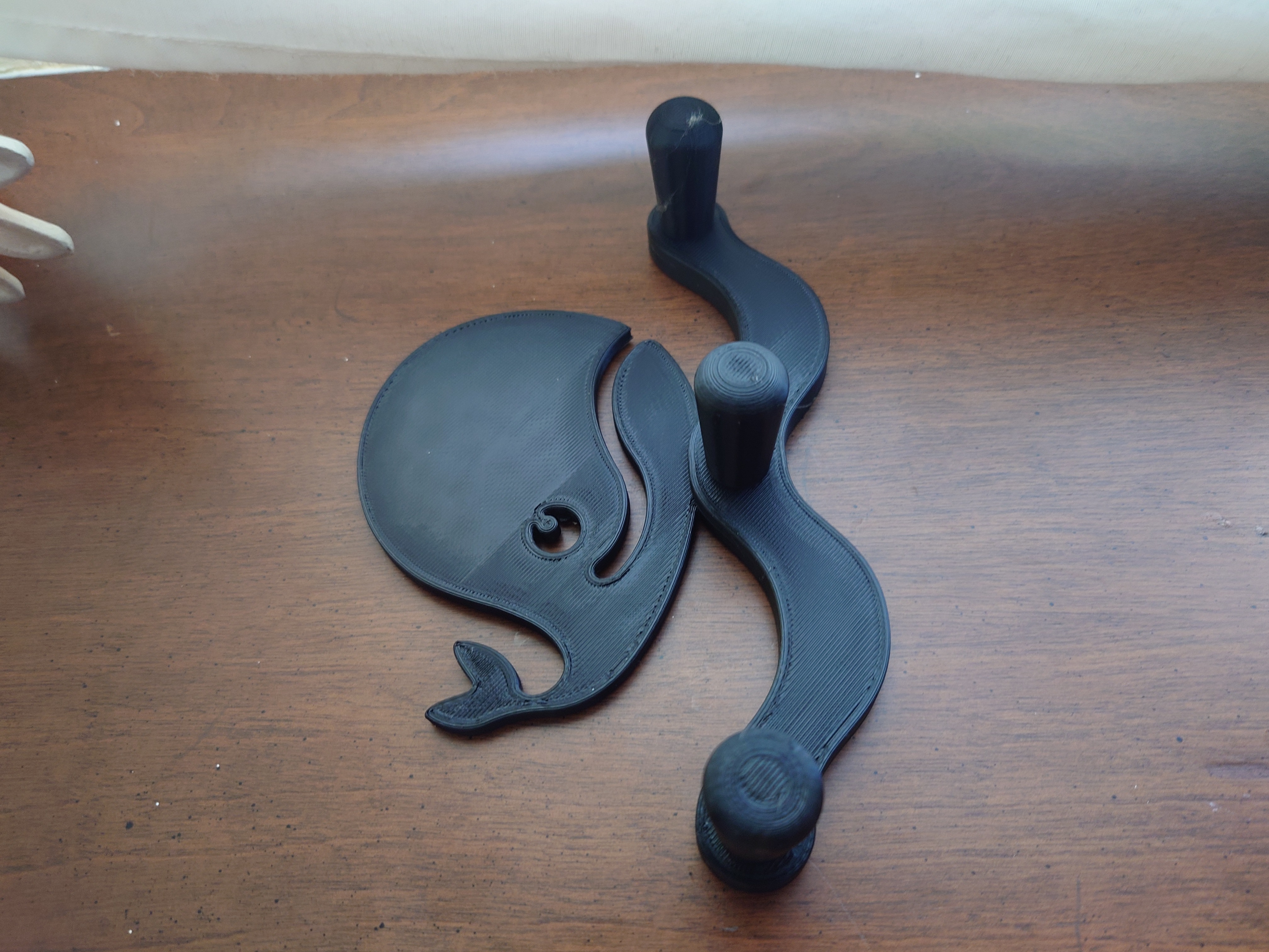 Whale wall hooks - with nail holder