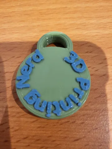 3D Printing Nerd Key ring / pendant