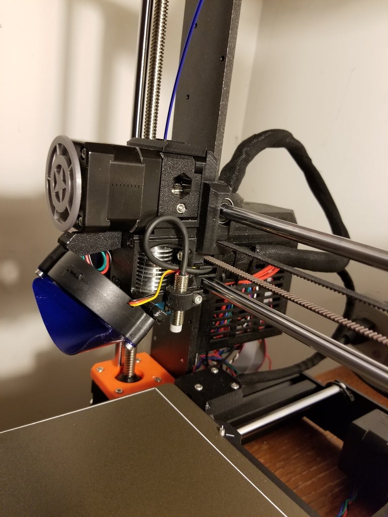 Prusa MK3S low noise fan shroud (45° angle)