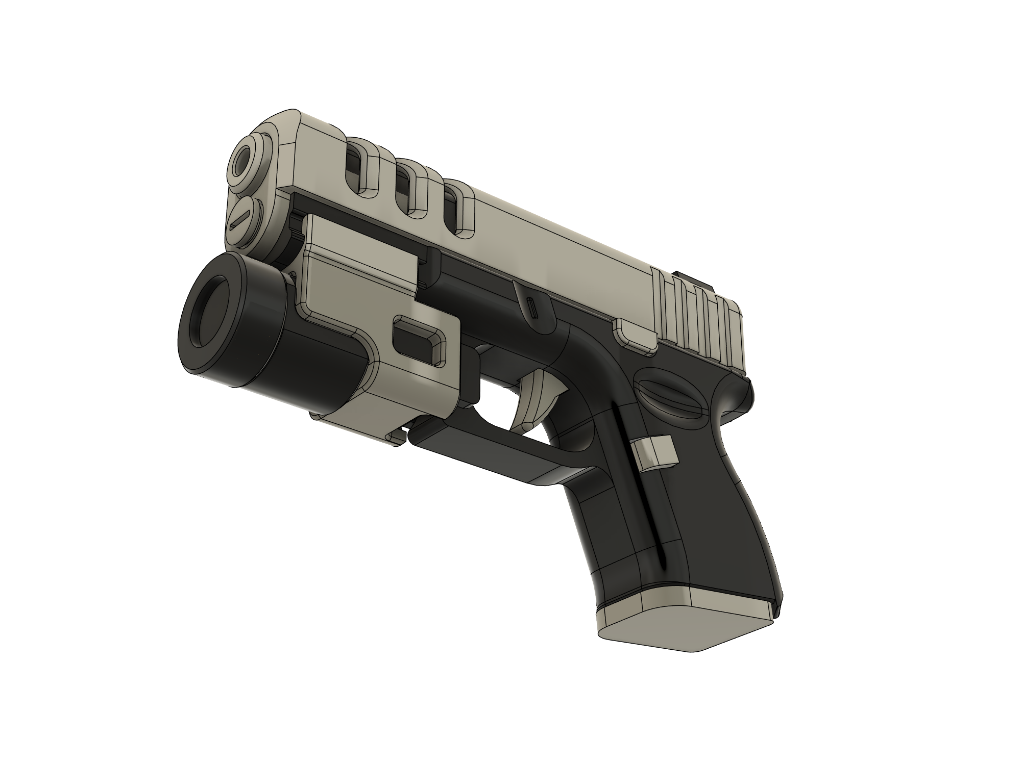 G26 Fidget Keychain – Underbarrel Flashlight Mod — miniatura 3
