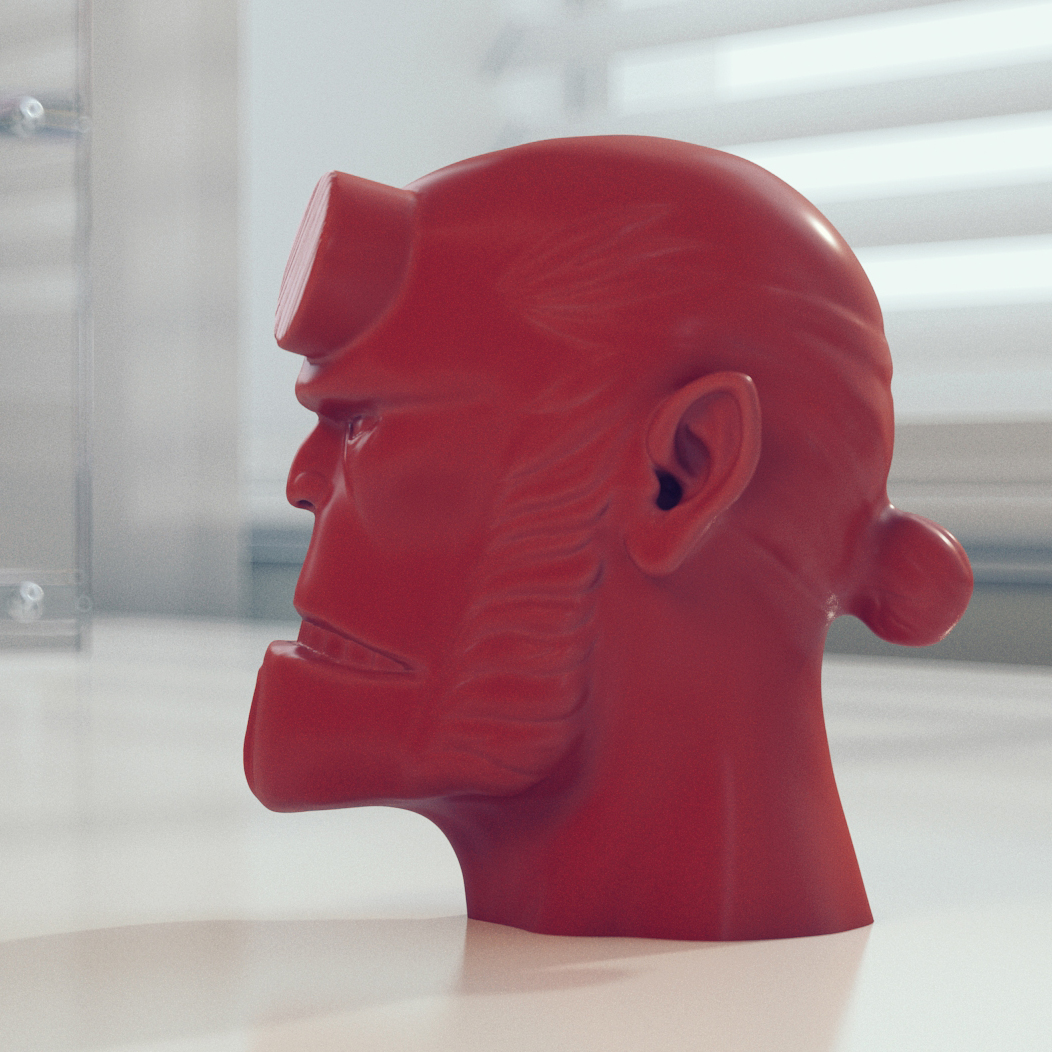 Miniatura 3 do modelo 3D Hellboy Bust
