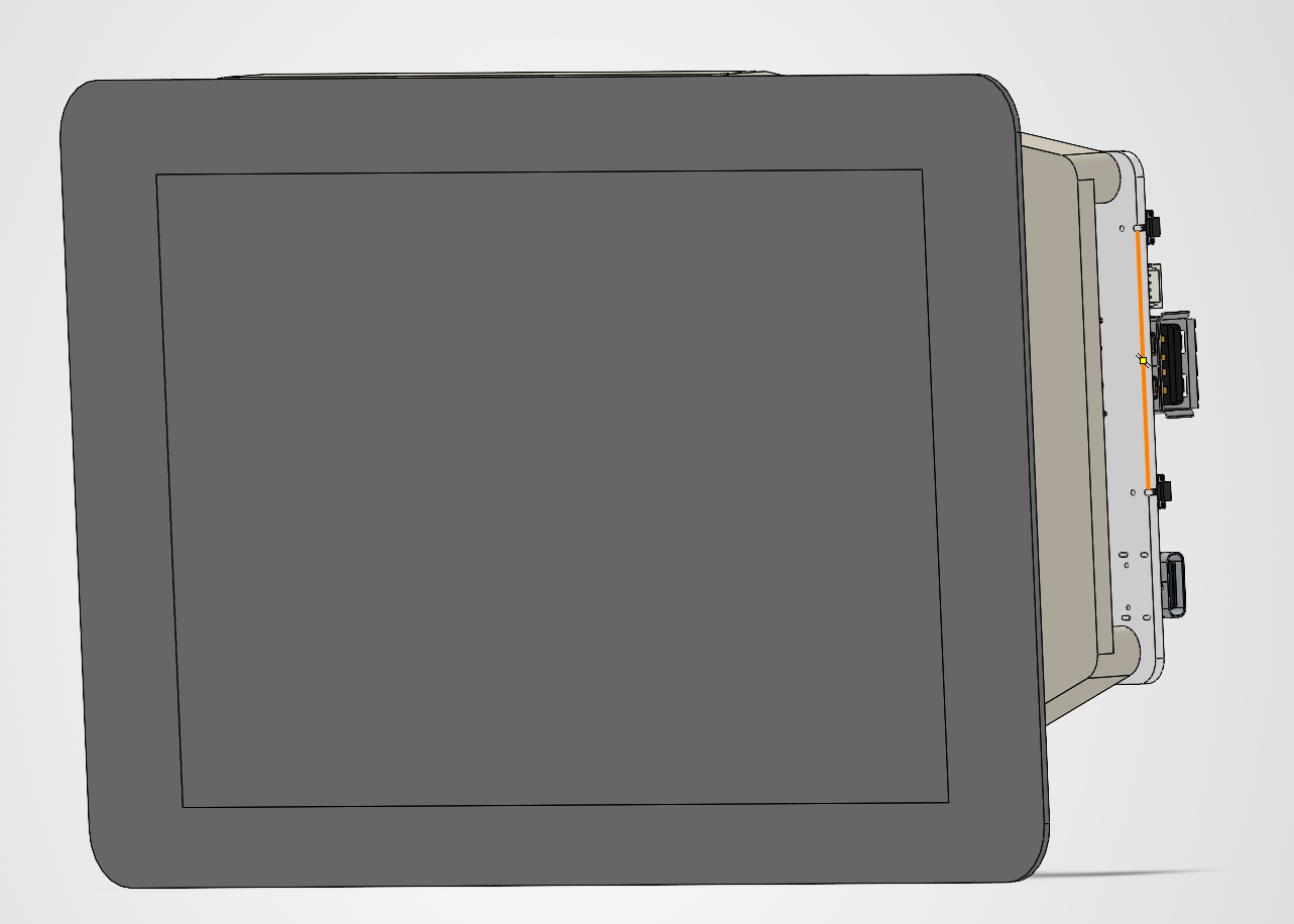 Coralboard VESA mount for Waveshare LCD display panels