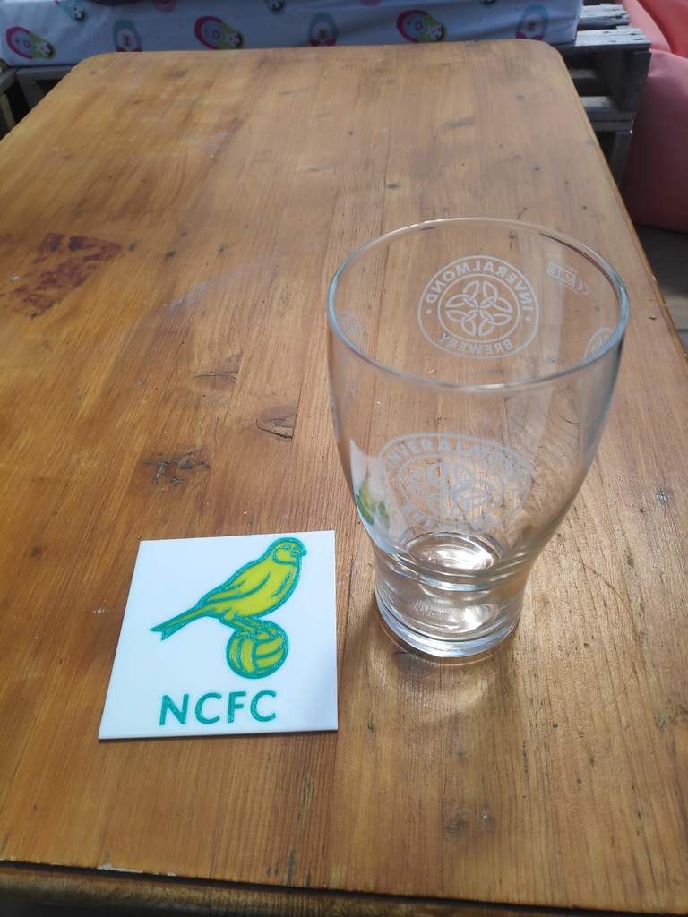 Norwich City canary beermat