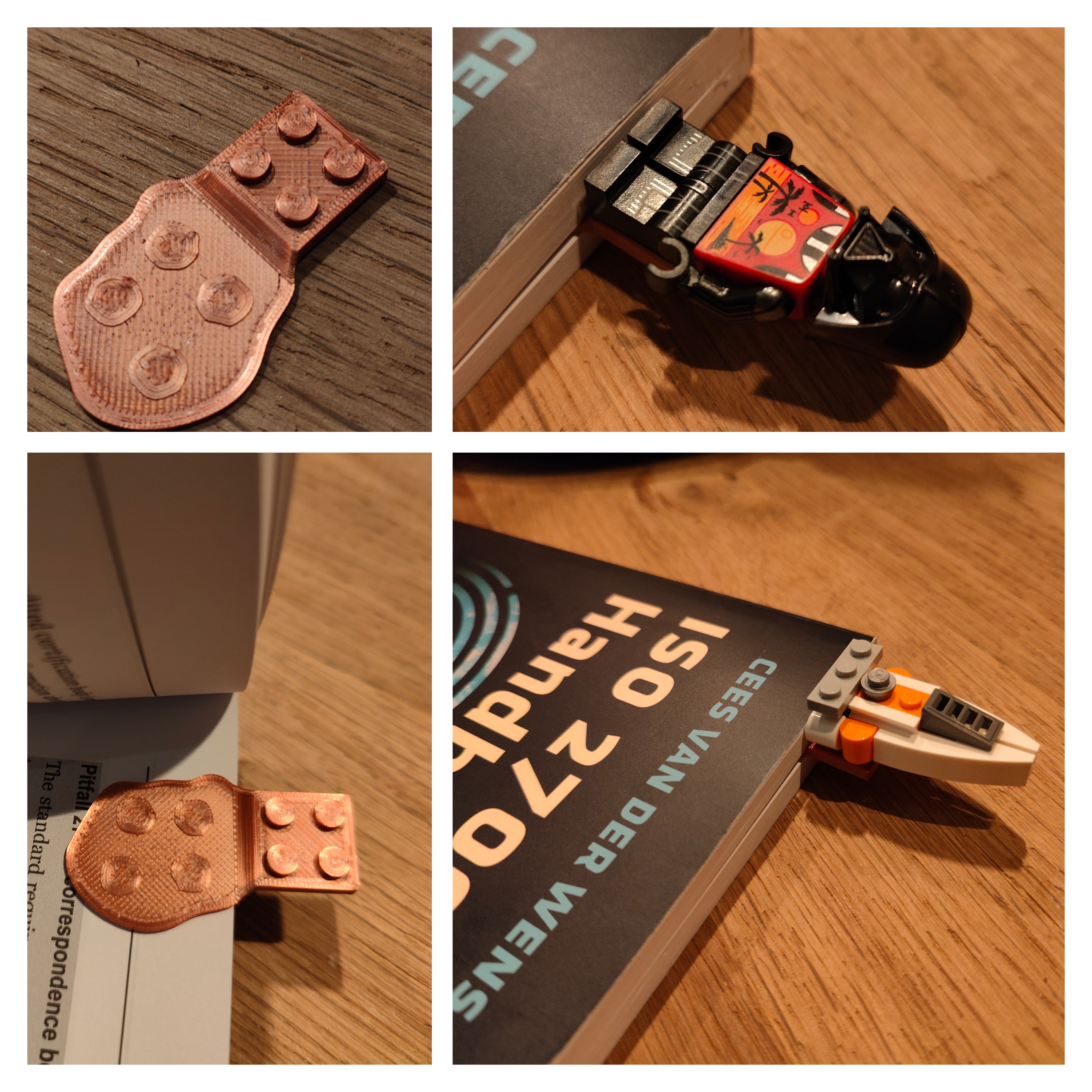 Smashed LEGO plate bookmark