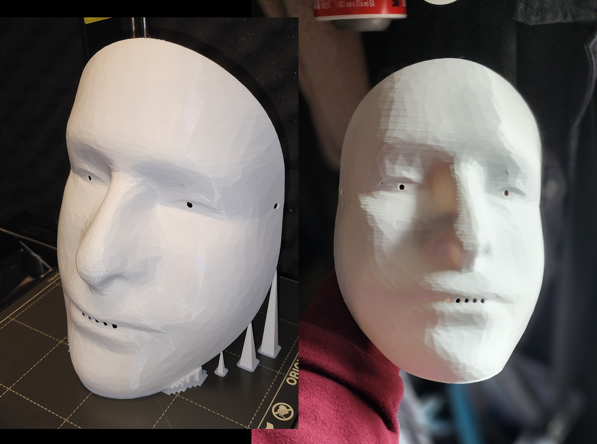 Adult Male Mask with trim-away supports
