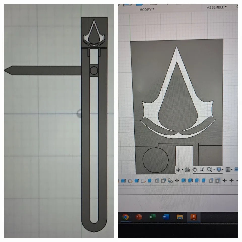 Bookmark with line mark (Assassin's Creed and normal version) by ...