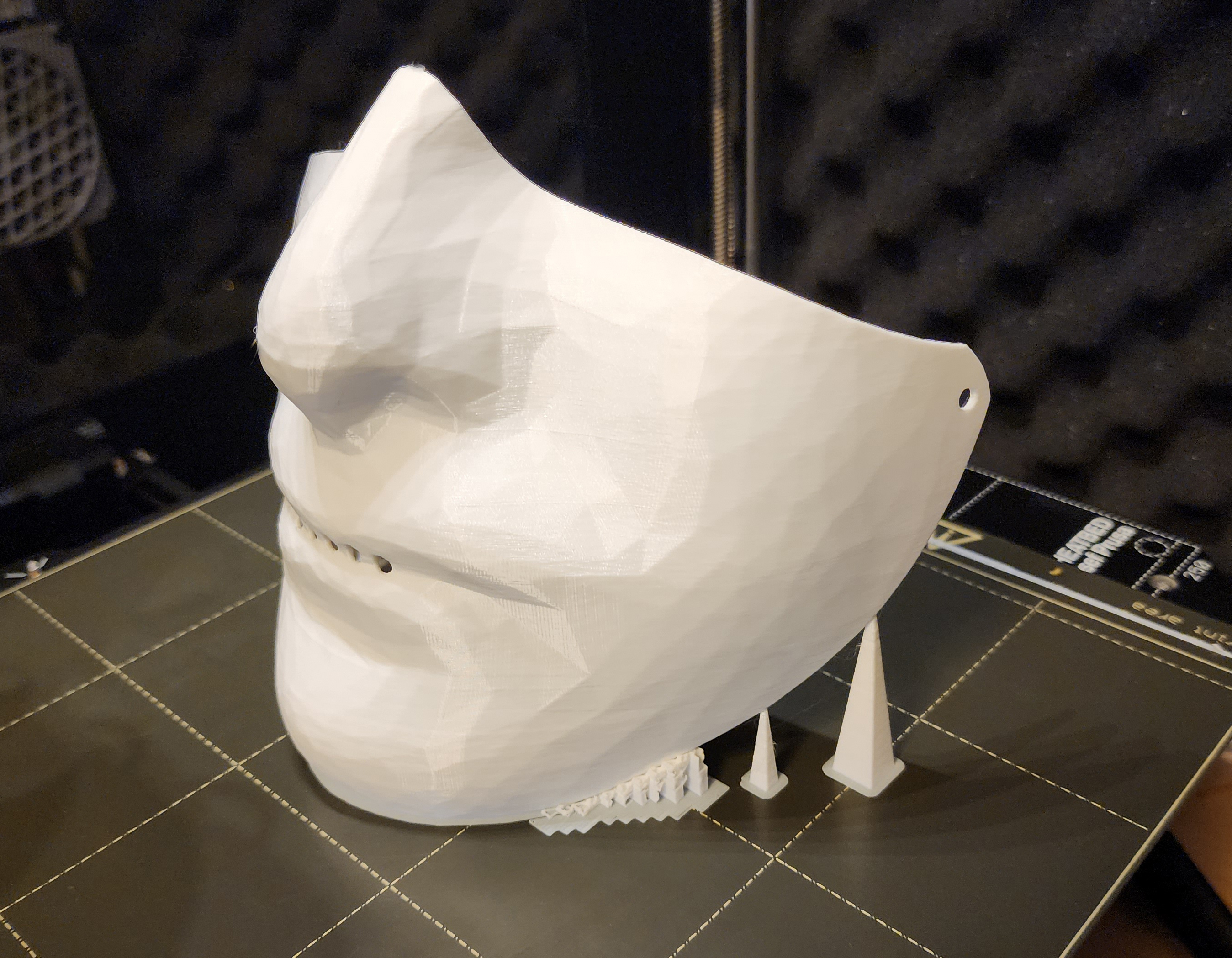 Adult Male Lower Mask with trim-away supports