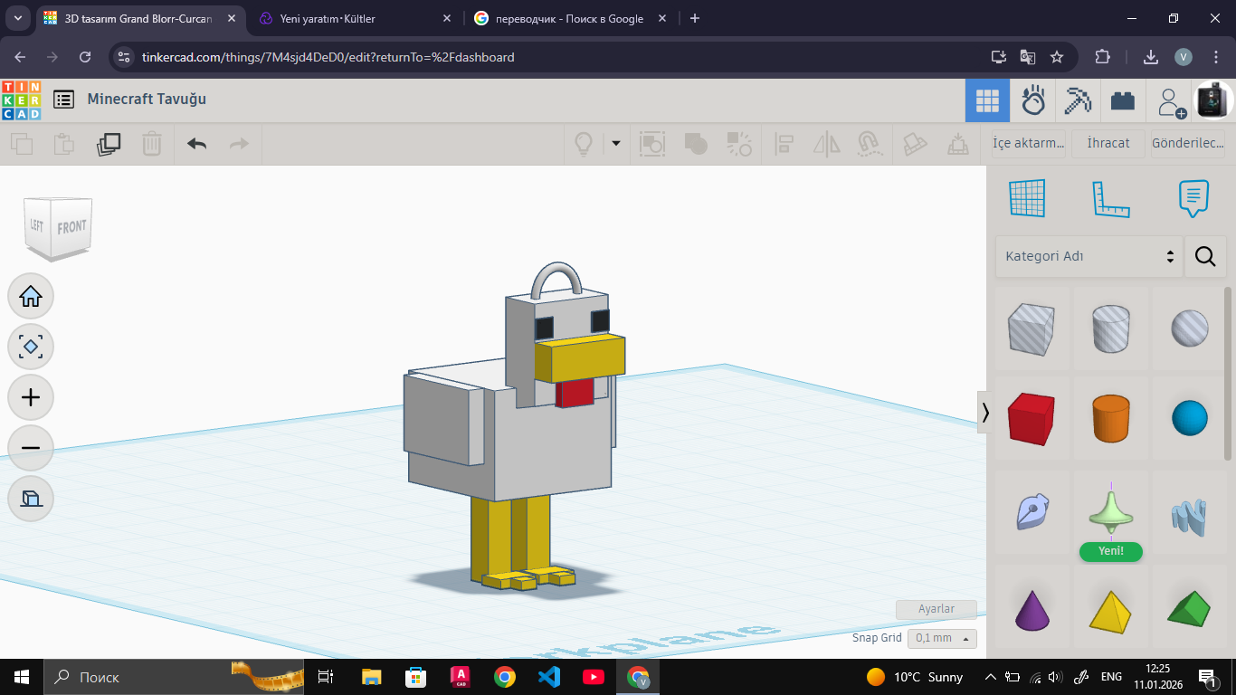 Minecraft Chicken(Tavuk)