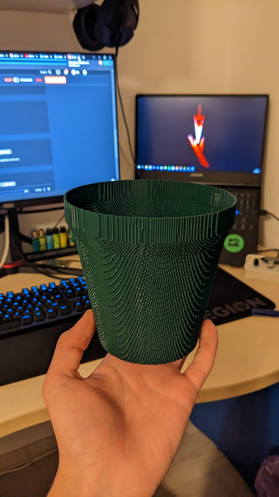 Succulent/cactus/air pruning mesh pot - porous, for vase mode