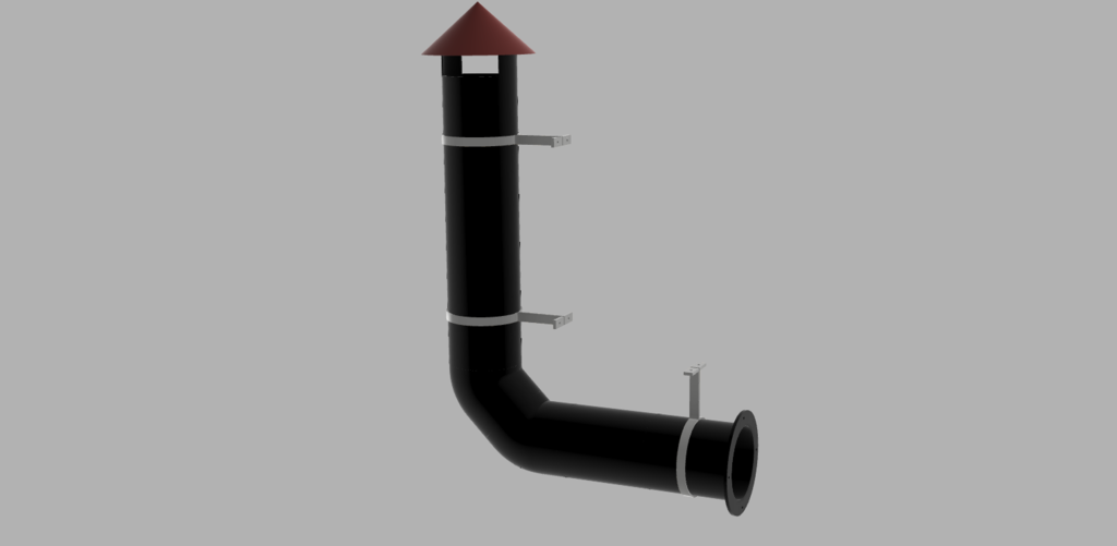 Fume hood for the barbecue corner / fireplace fume hood