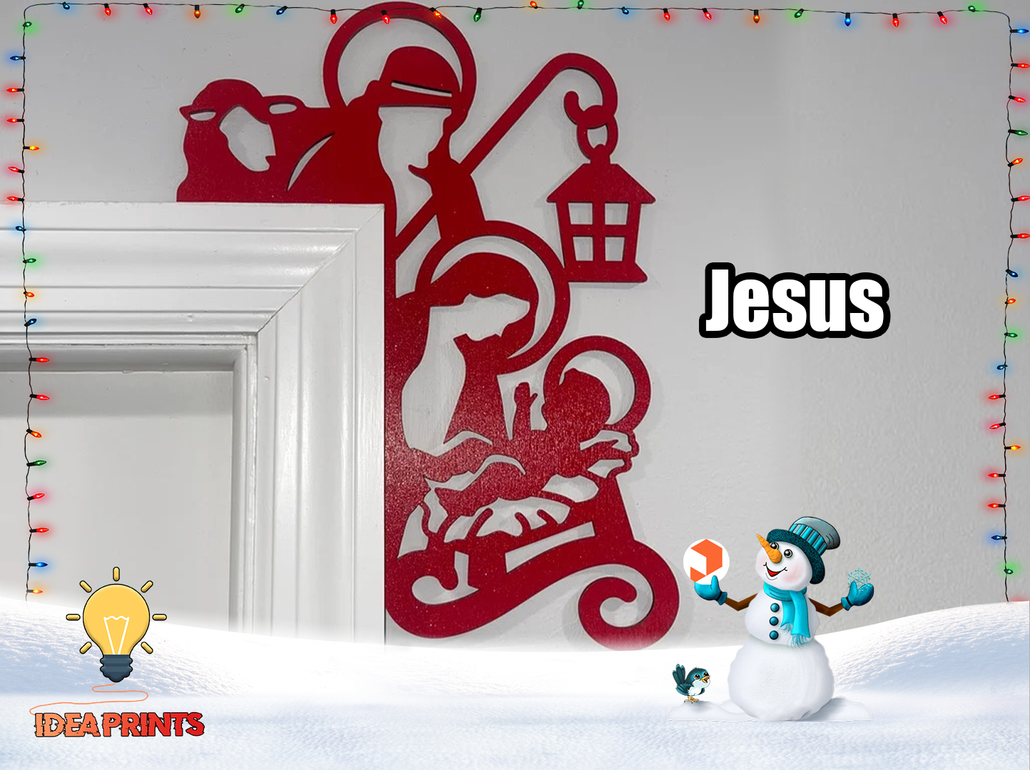 Christmas Door Trim Corner - Jesus #14