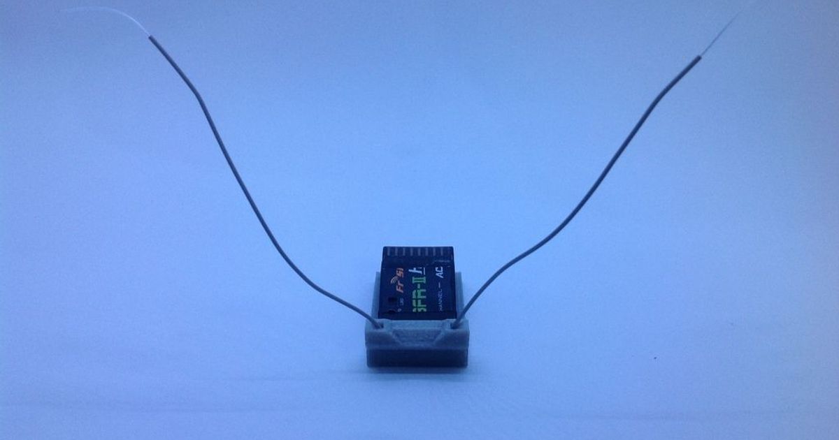 FrSky V8FRII (HV Version) receiver V antenna mount by nano Download