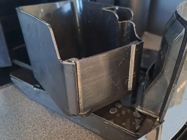 Jura E8, E4, E6 coffee grounds container back plate