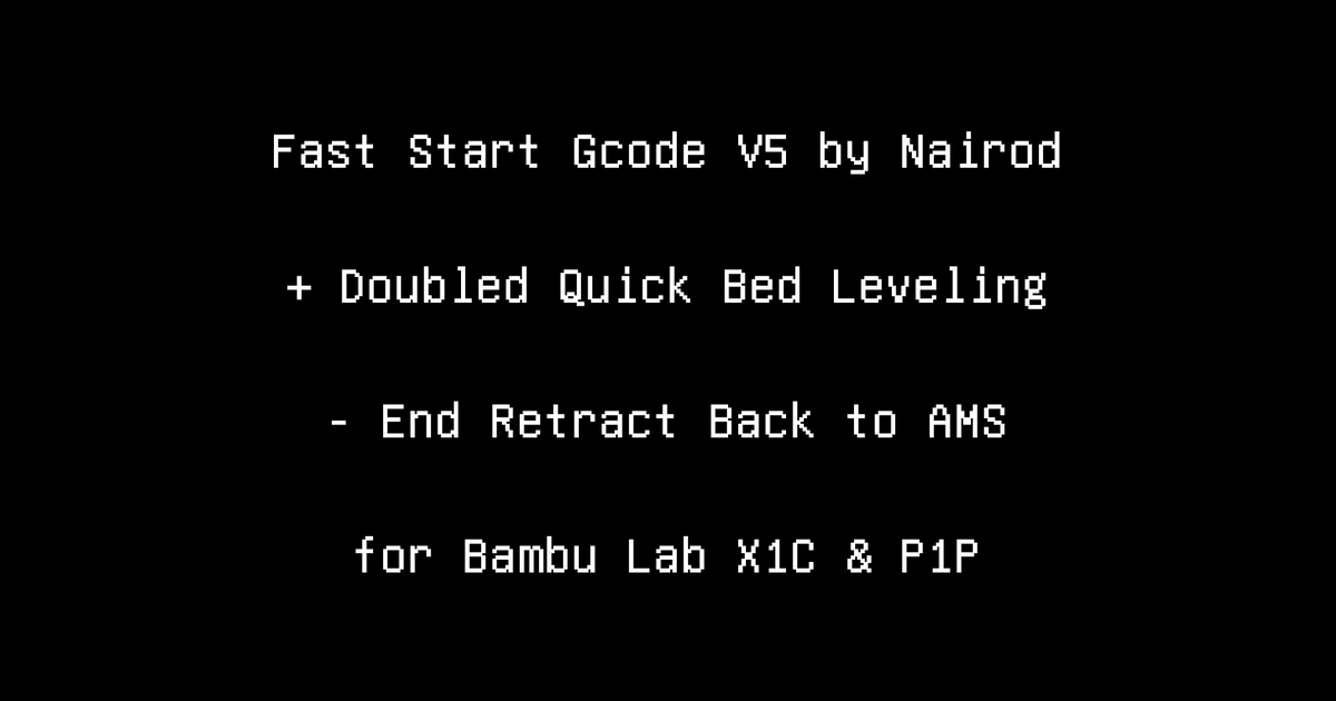 Change Filament G-Code without AMS : r/BambuLab