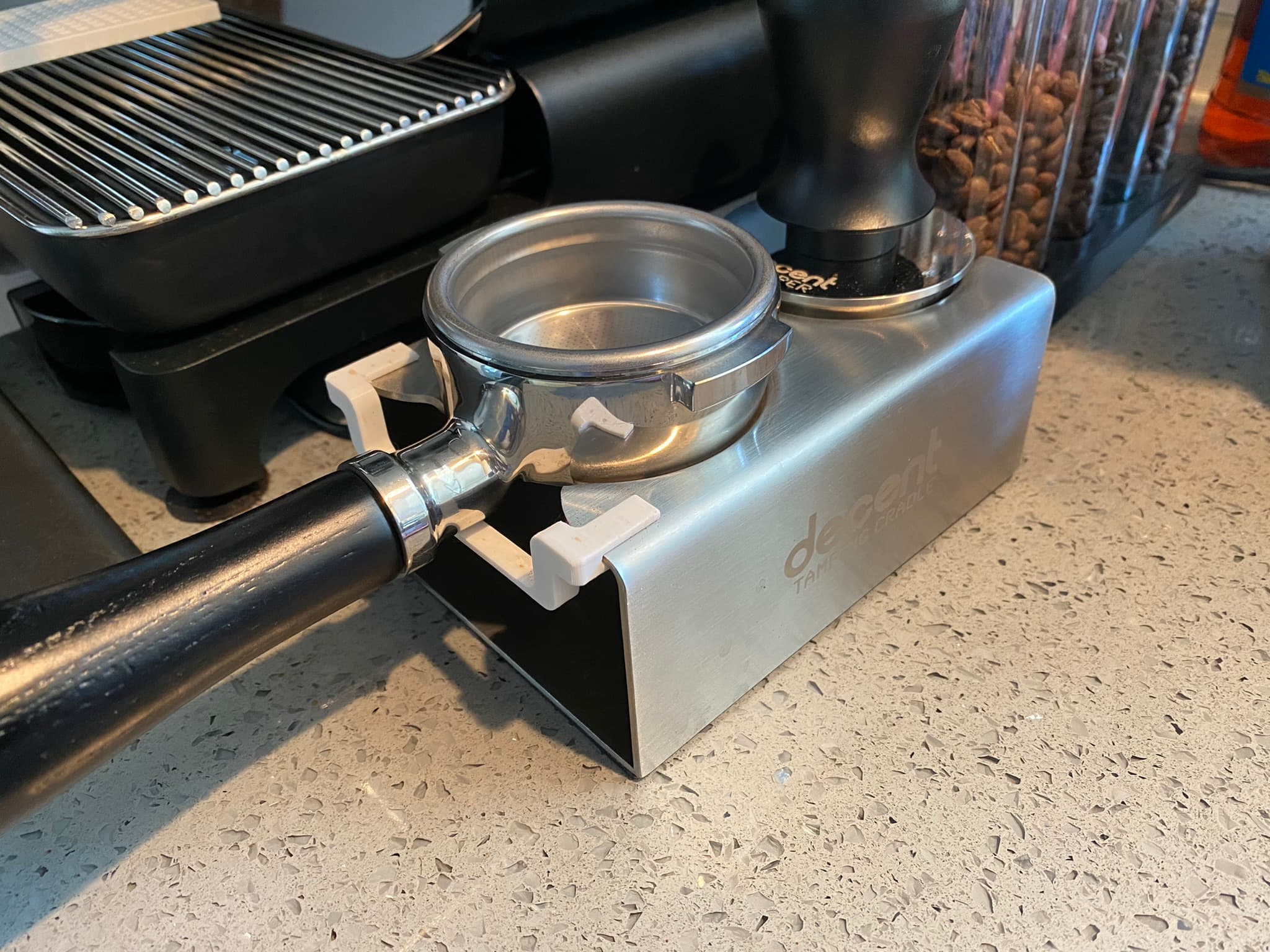 Decent Espresso Tamping Cradle Bracket by Branden Download free STL model