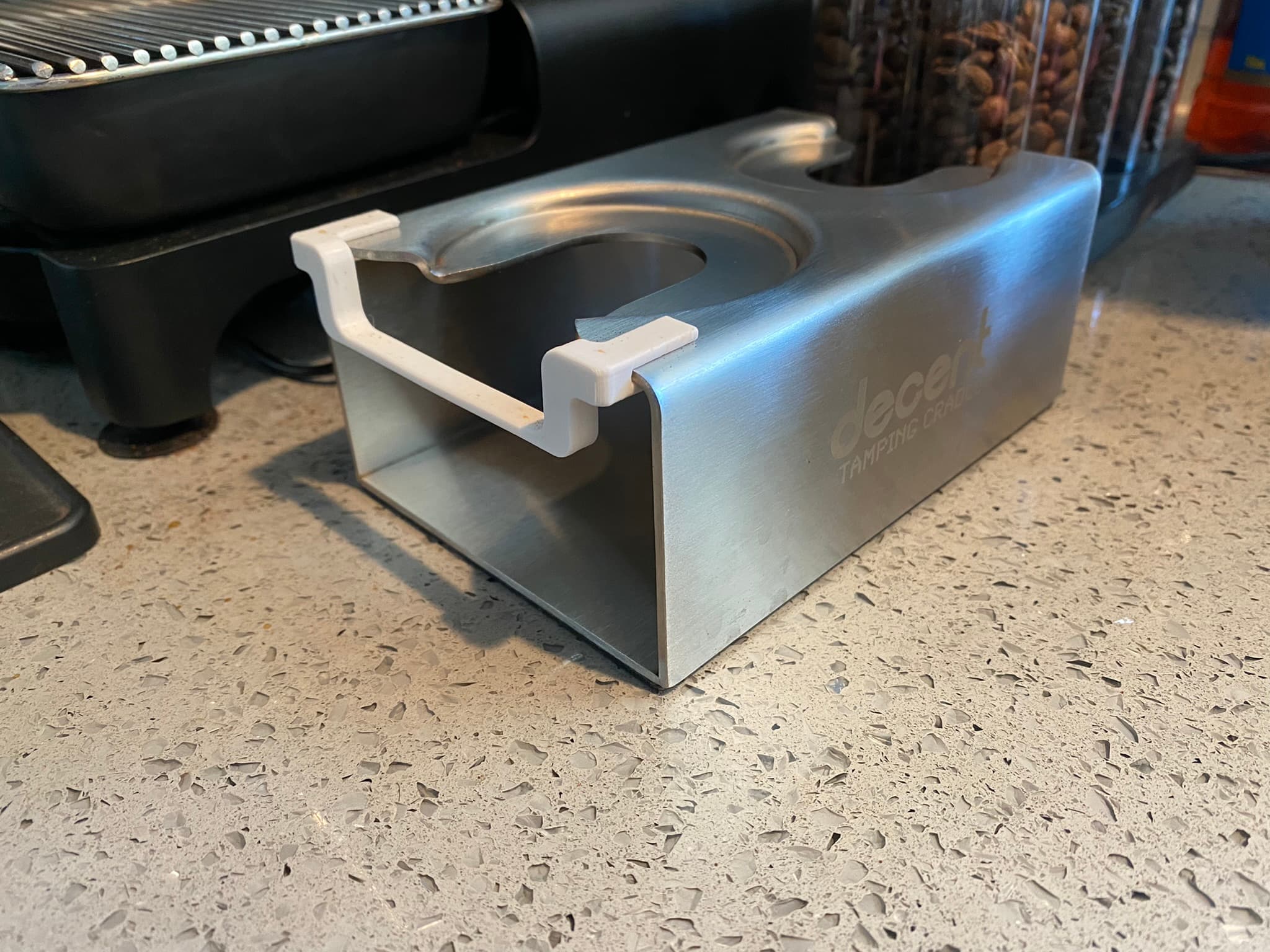 Decent Espresso Tamping Cradle Bracket by Branden Download free STL model