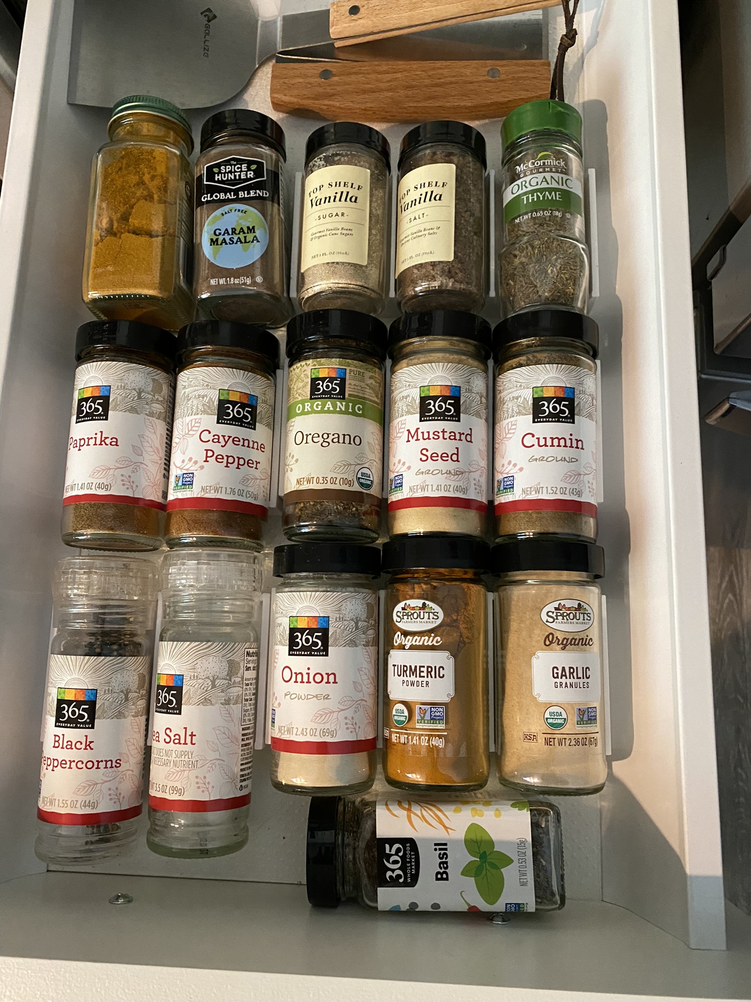 Flat Spice Rack for drawer by Branden Download free STL model