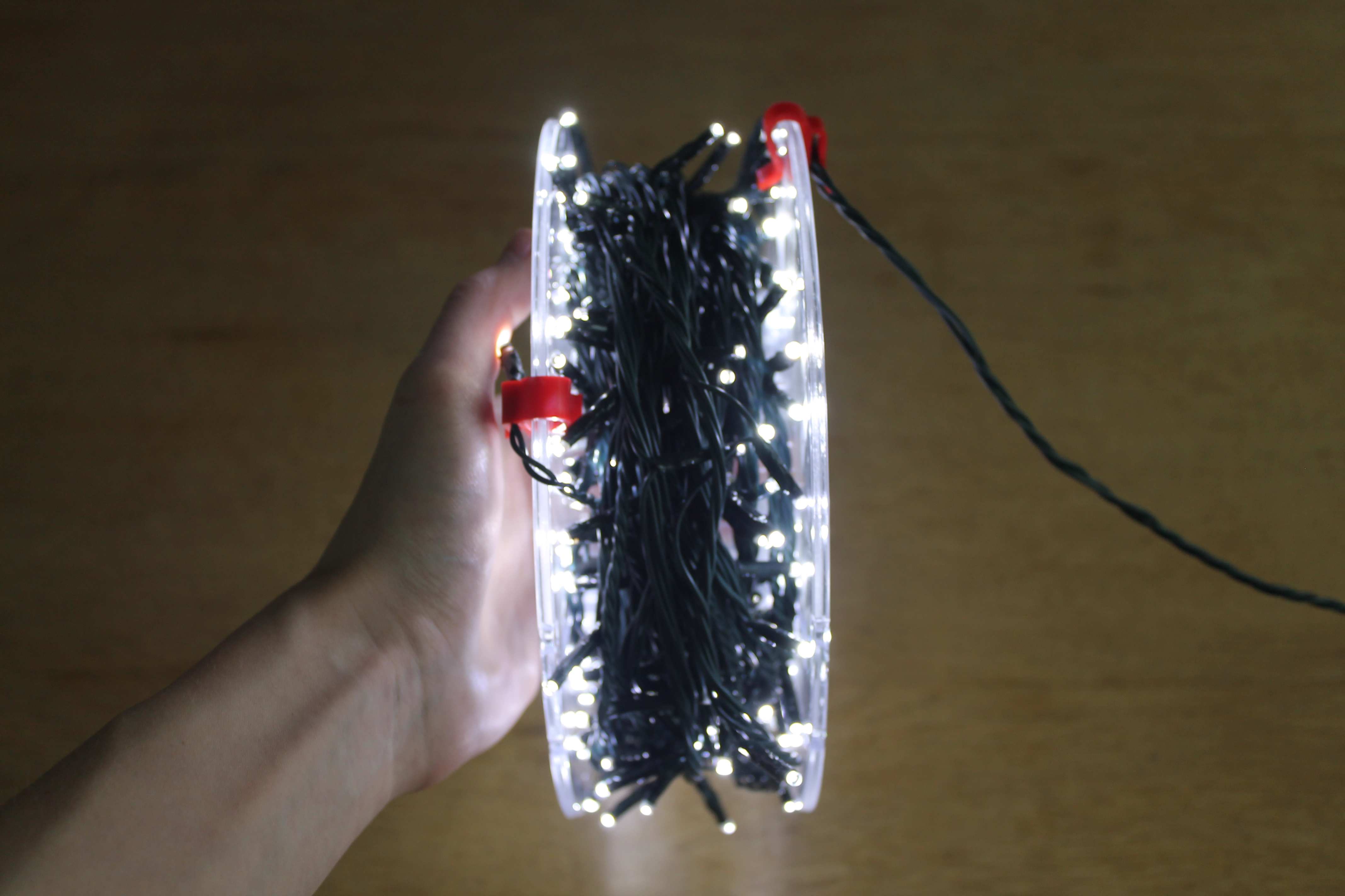 Filament Spool Christmas Lights Clip