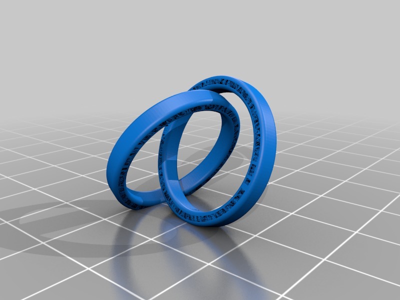 Miniatura 3 do modelo 3D Parametric Rings