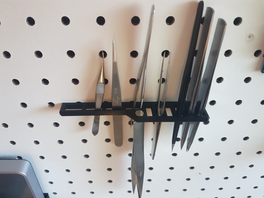 Pegboard Tweezer Holder