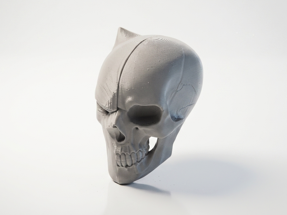 Half Skull Sculpture Gothic Decor 3D Printable