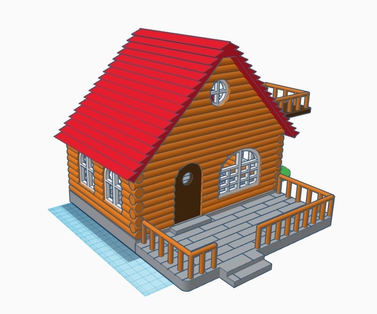 Miniatura 7 do modelo 3D Log cabin