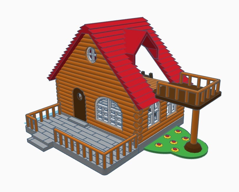 Miniatura 9 do modelo 3D Log cabin
