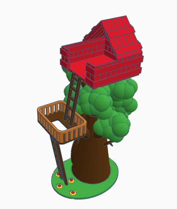 Miniatura 3 do modelo 3D Tree house