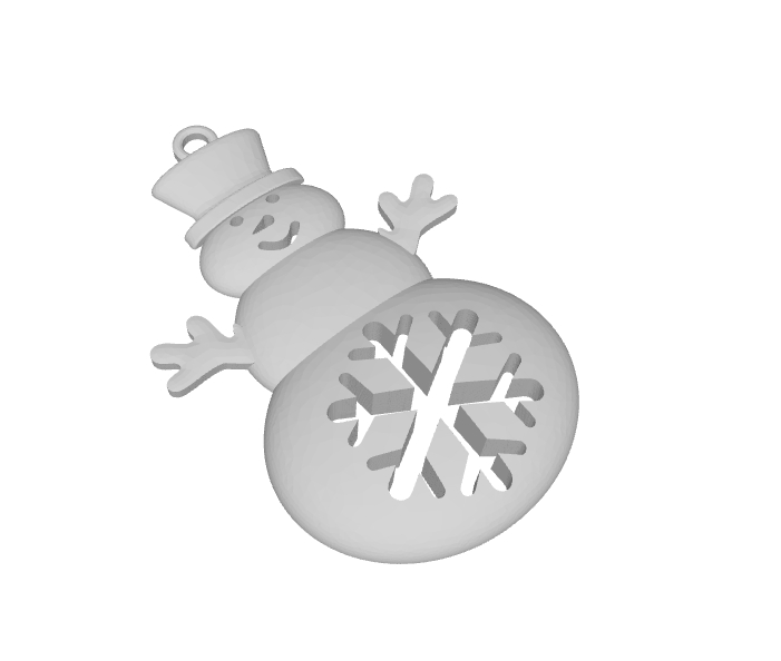 Christmas ball snowman