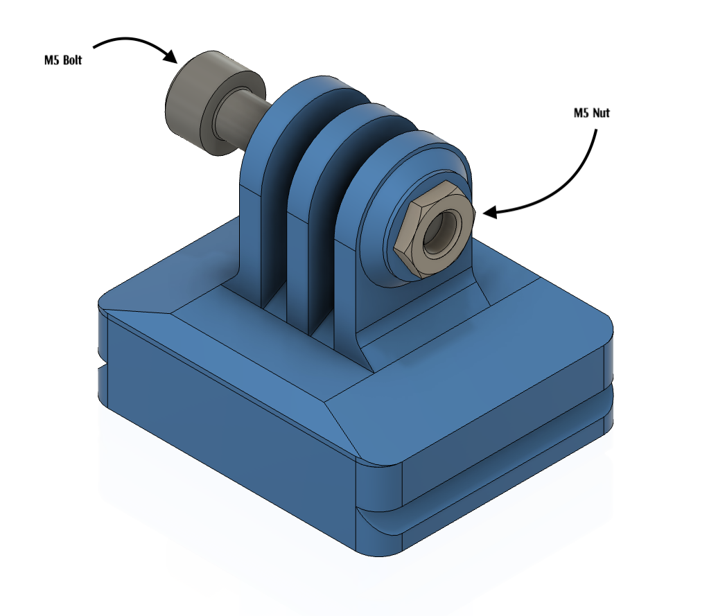GoPro mount for Benro by mate0+ Download free STL model