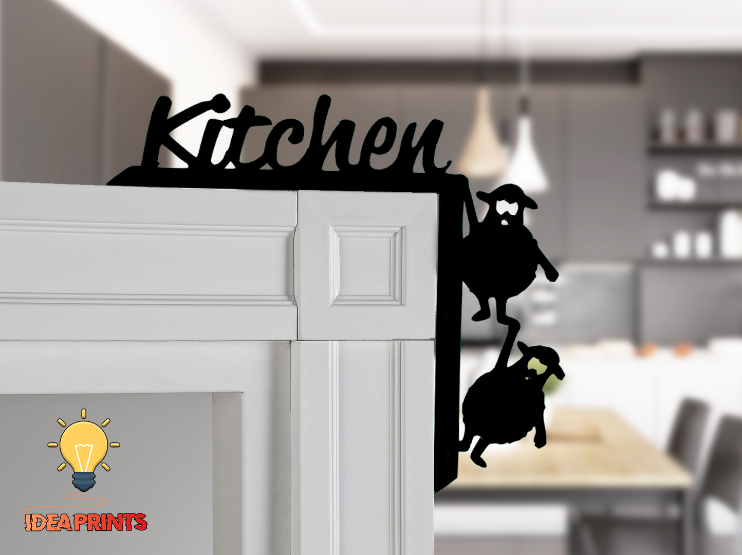 Room door trim corner - kitchen #1