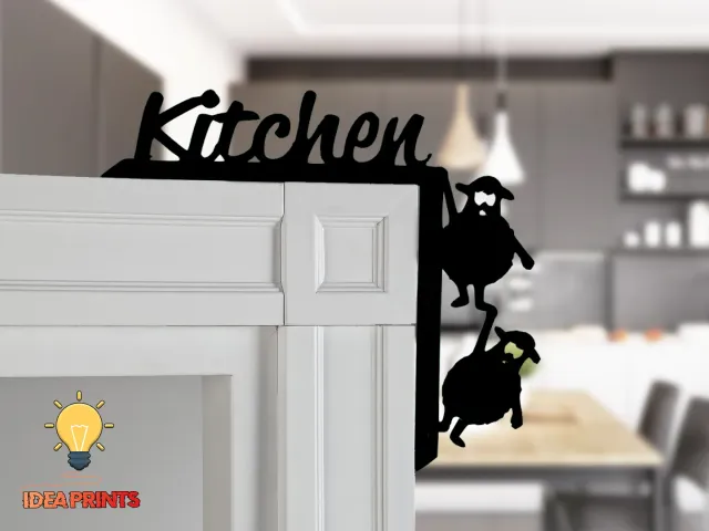 Room door trim corner - kitchen #1
