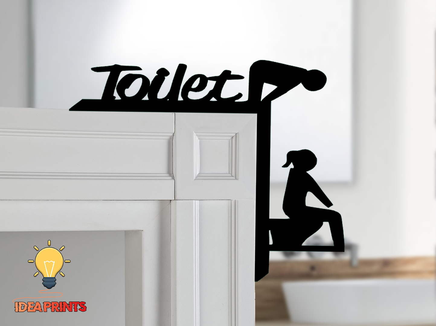 Room door trim corner - Toilet #3