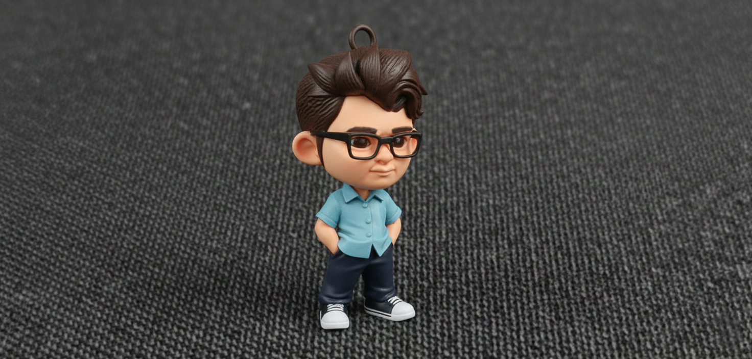 Customised 3D Figurine Keychain-01