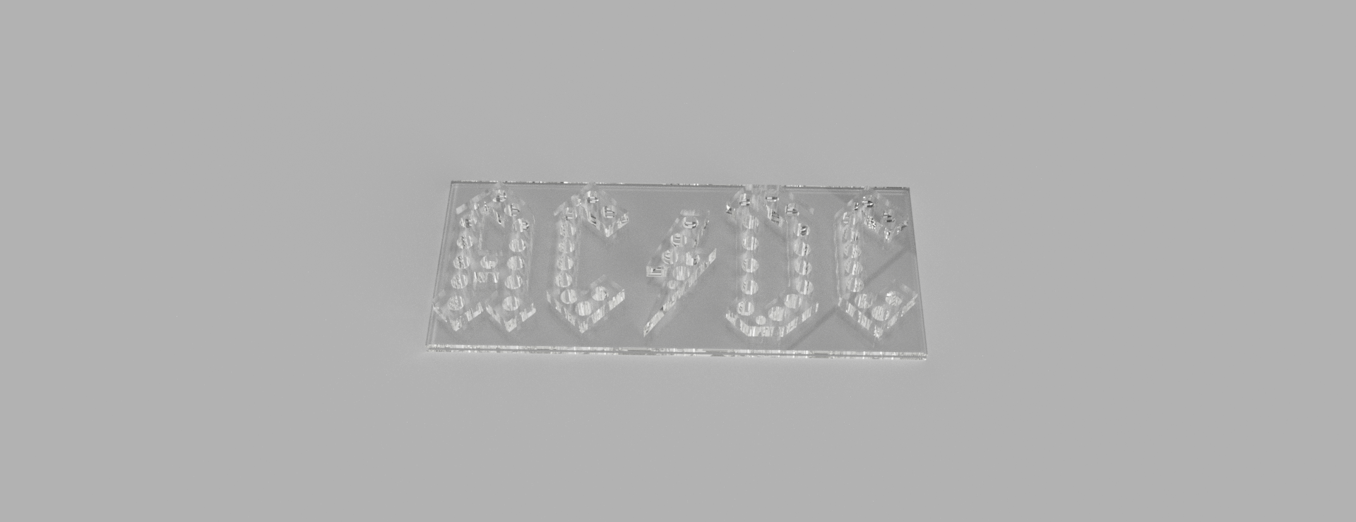 AC/DC LED Logo transparent by Jonas Völler | Download free STL model ...