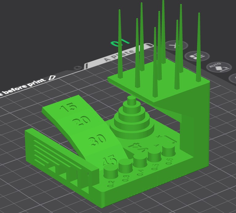 Complex FDM angle test print