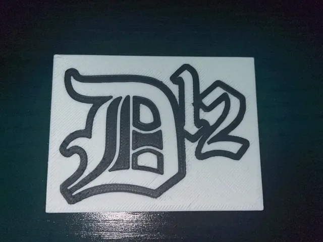 D12 Logo Plaque / Dirty Dozen Eminem