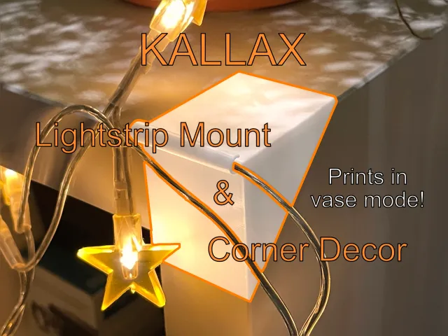 IKEA Kallax Lightstrip Mounts & Corner Decor