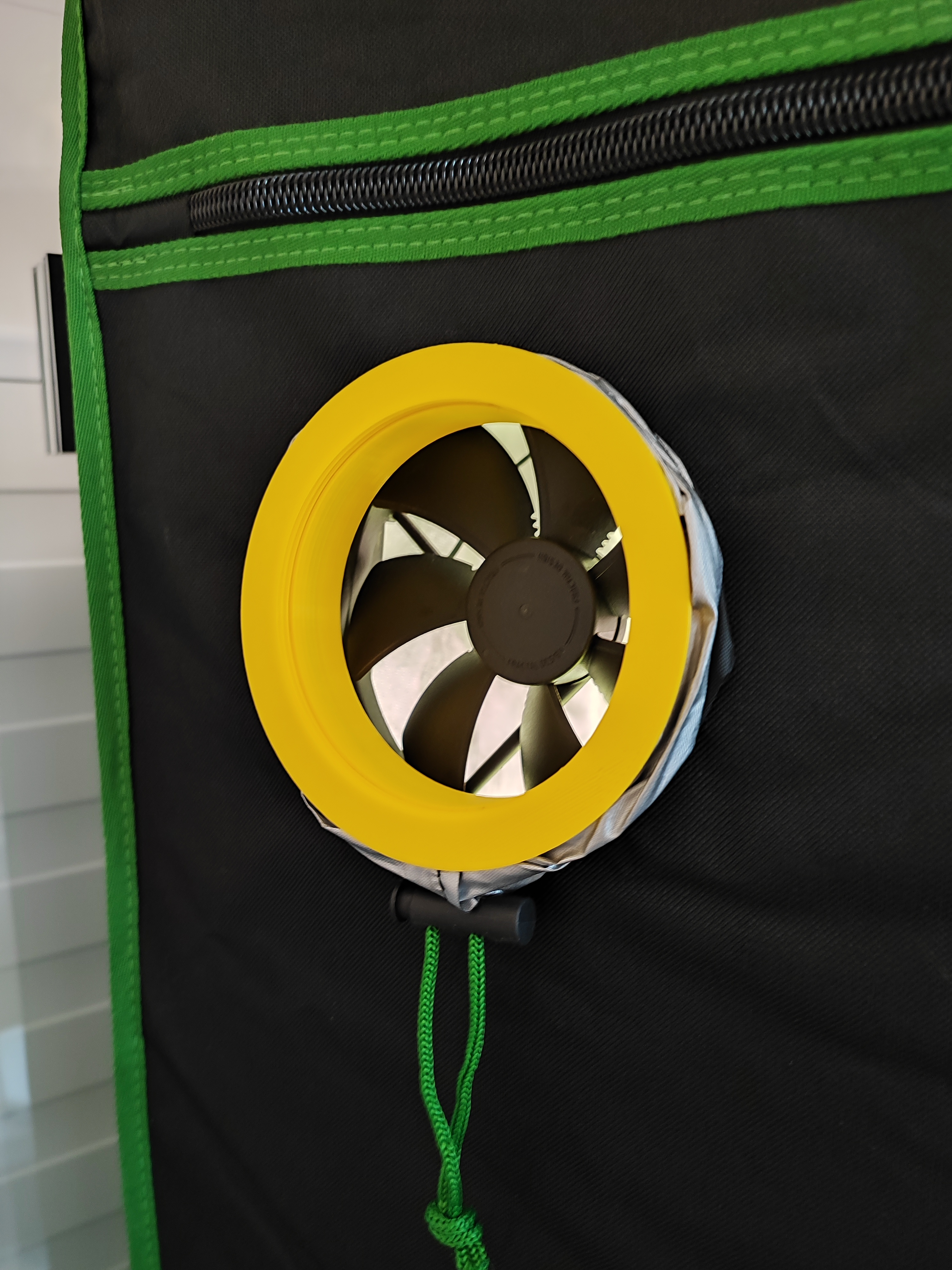 Grow tent air intake 100/140mm fan adapter