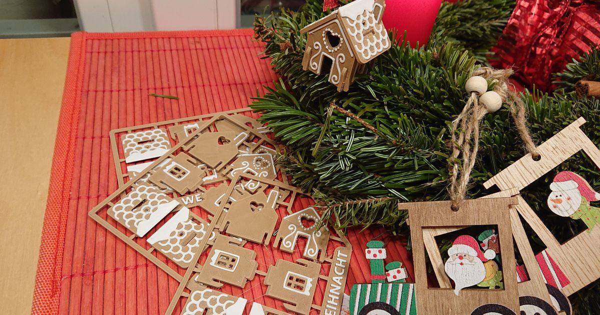 Christmas Tree Kit Card by Nakozen, Download free STL model