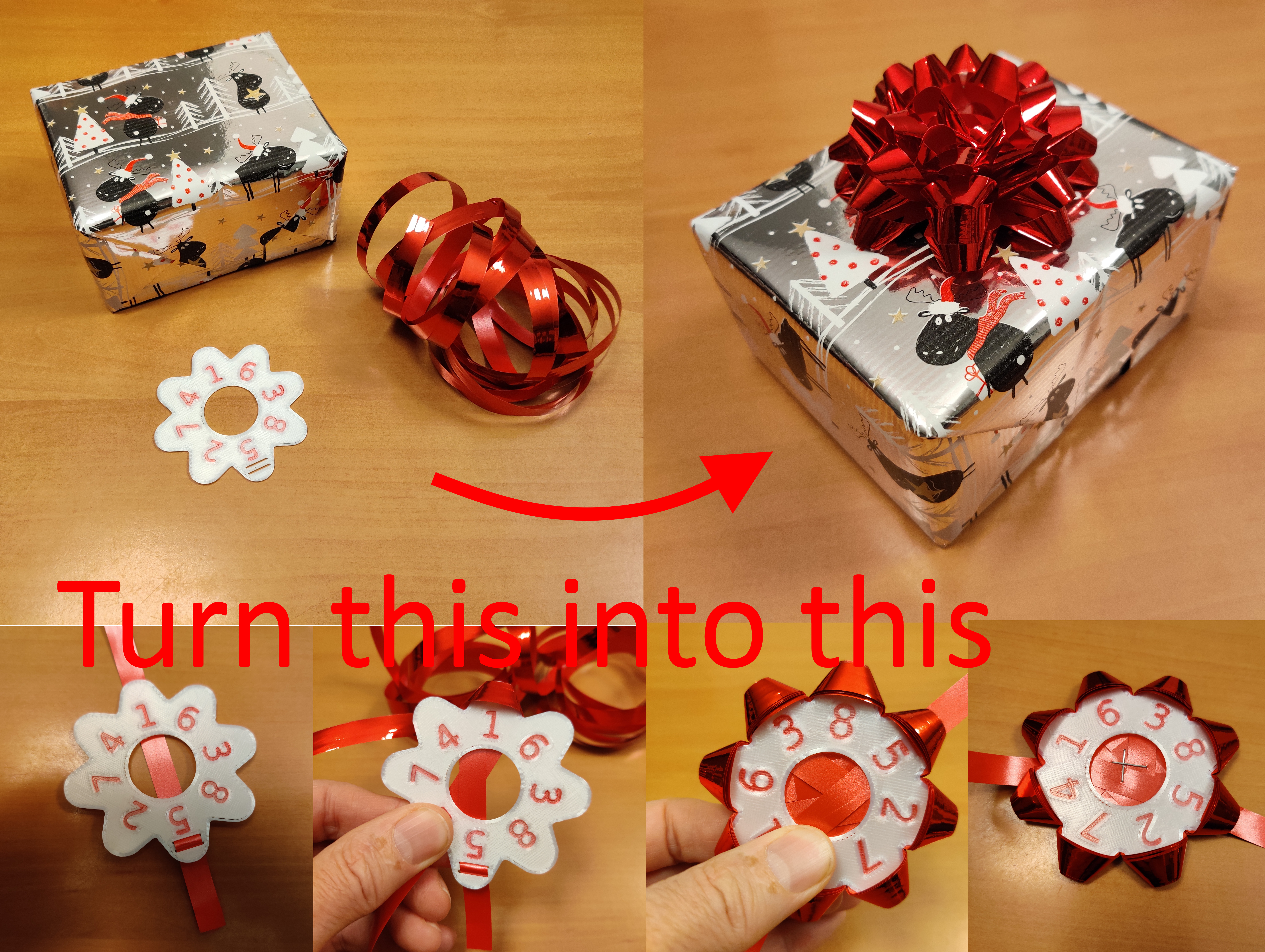 Christmas present bow maker 3D model thumbnail