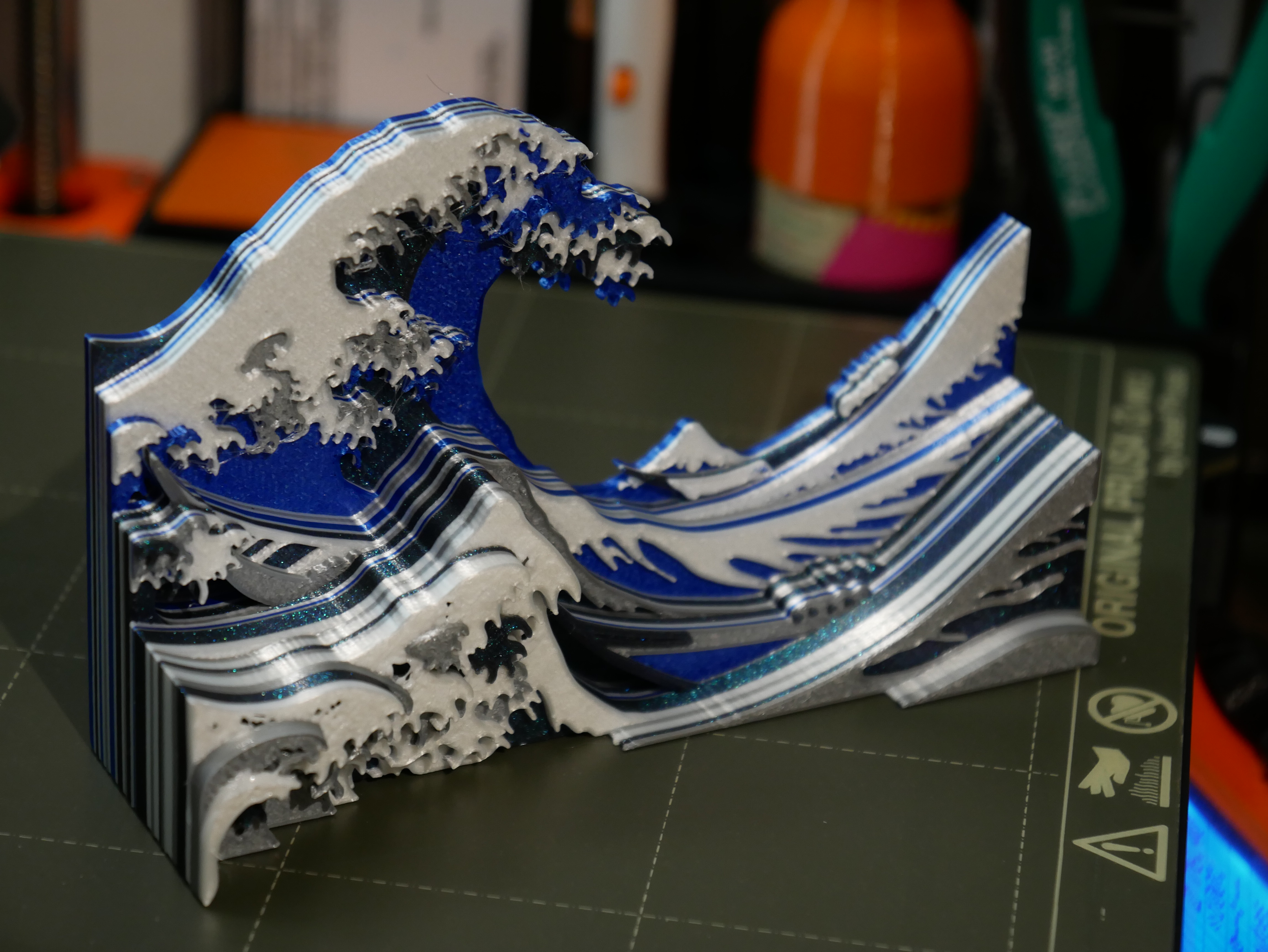 Great Wave off Kanagawa - multicolour remix - No MMU required