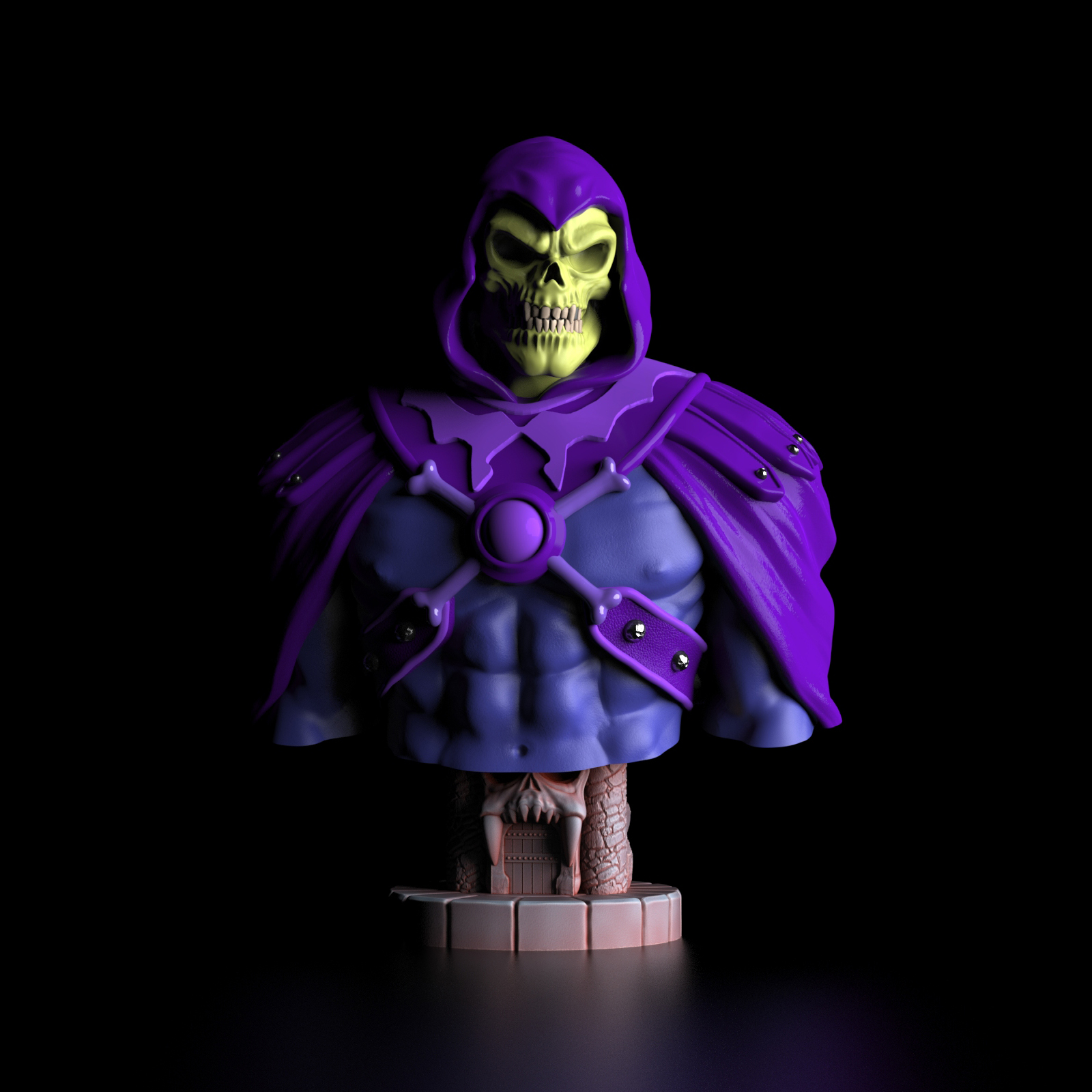 Skeletor Bust by Fotis Mint Download free STL model