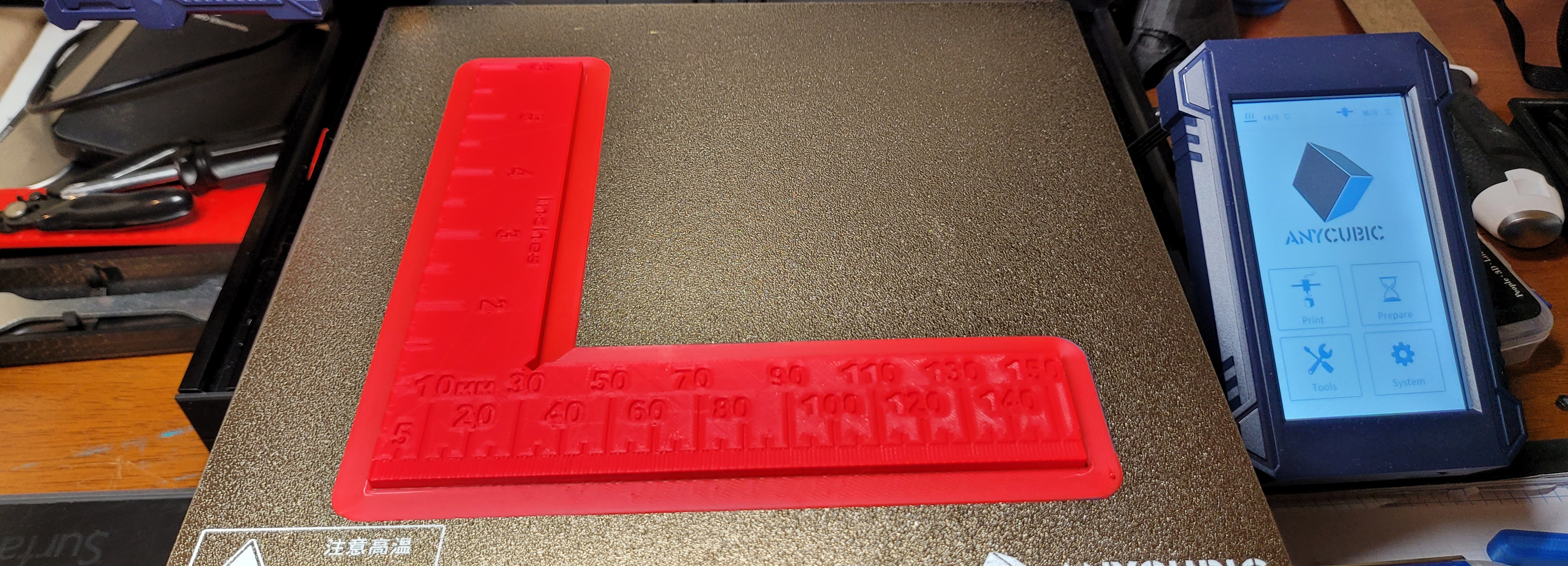 Miniatura 3 do modelo 3D MM & inch 90⁰ angle ruler