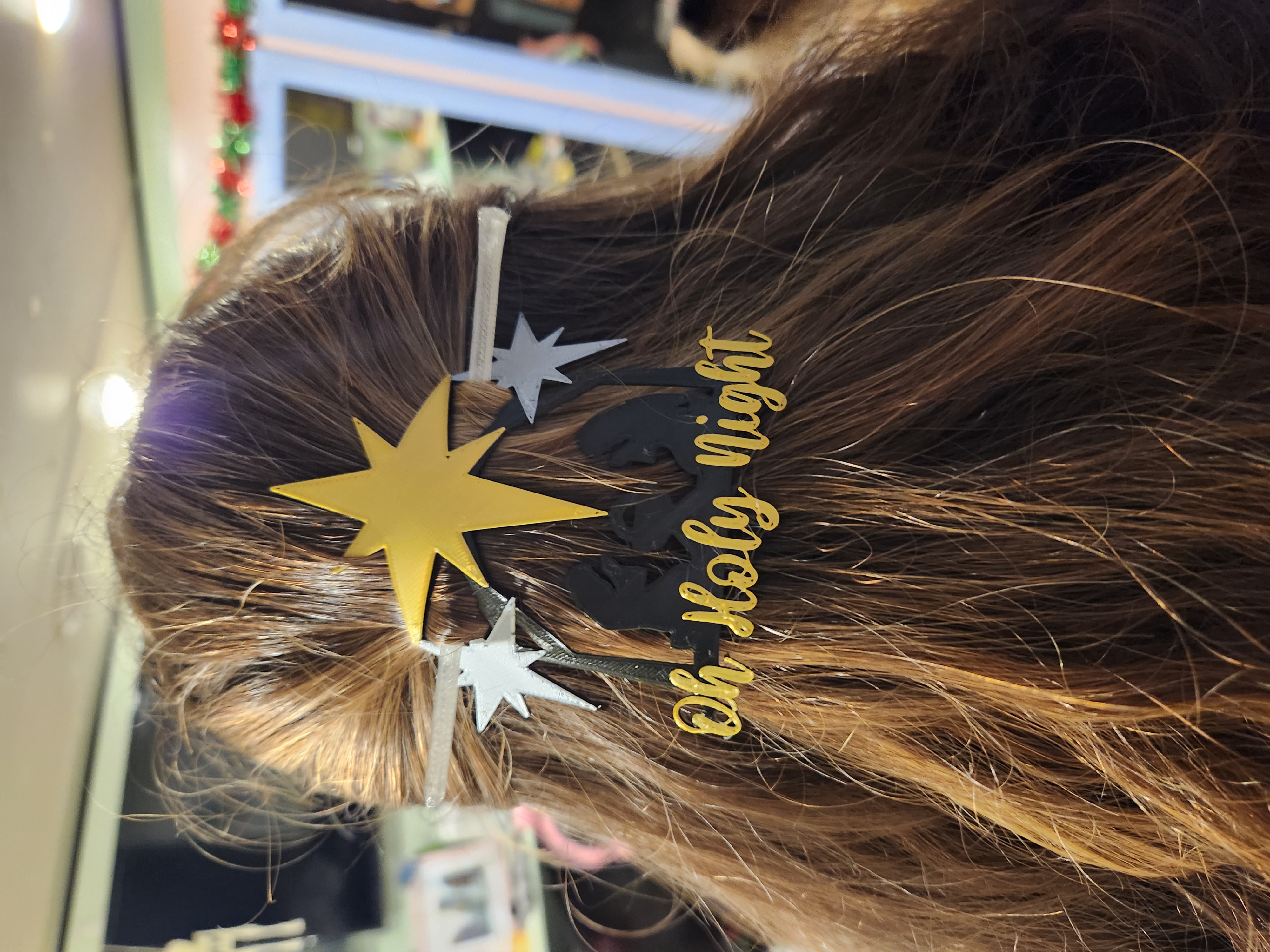 Oh Holy Night Nativity Hair Accessory