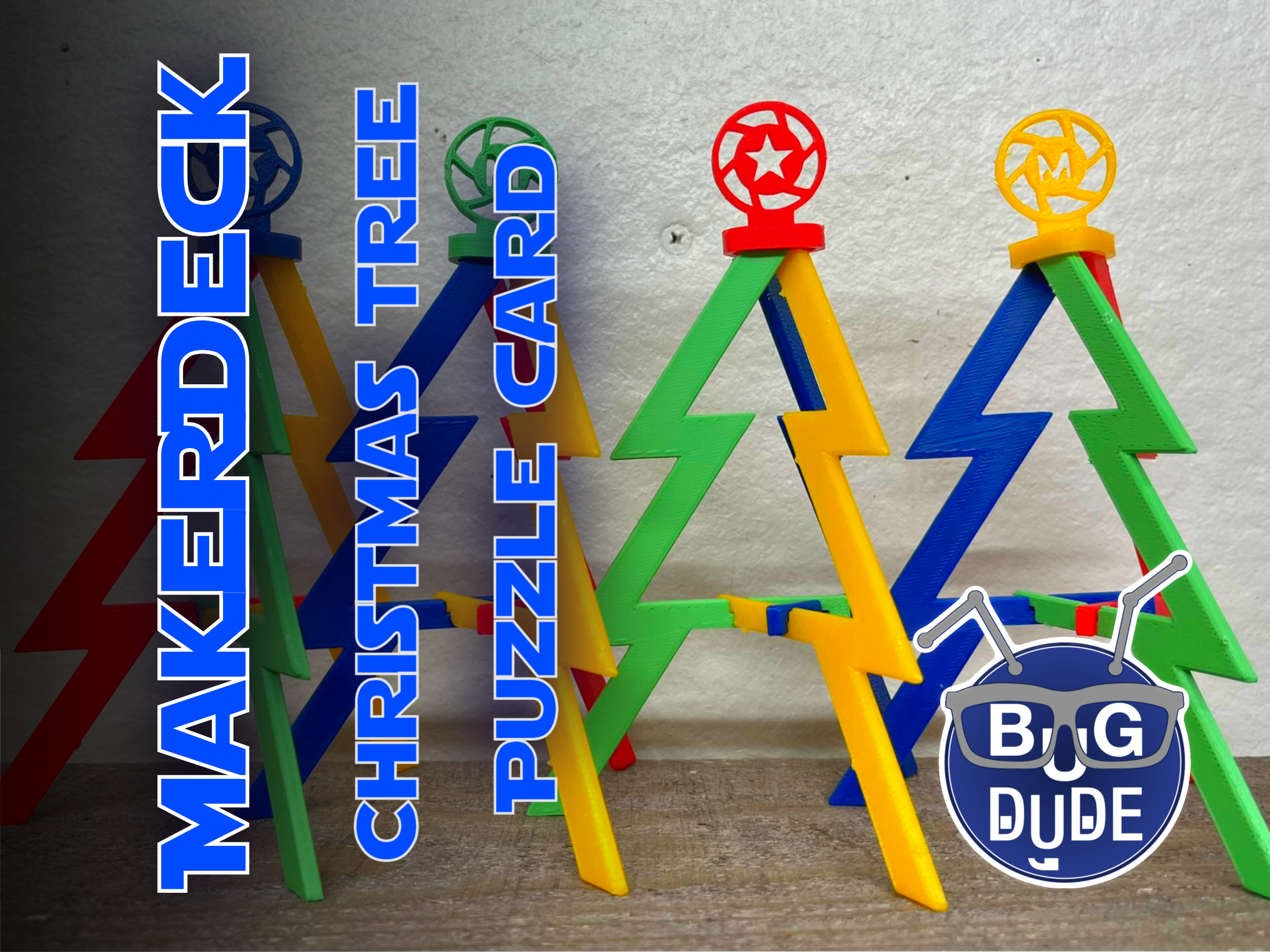 MakerDeck Christmas Tree Puzzle Card