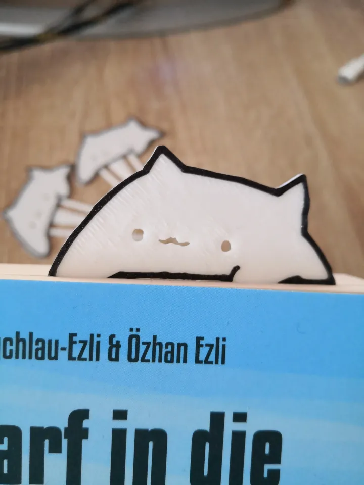 Bongo Cat Bookmark by pedRamezani, Download free STL model