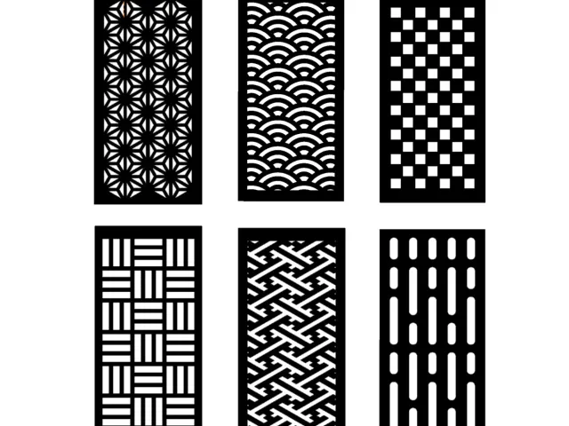 Japanese pattern bookmark (5 patterns + STARWARS pattern)