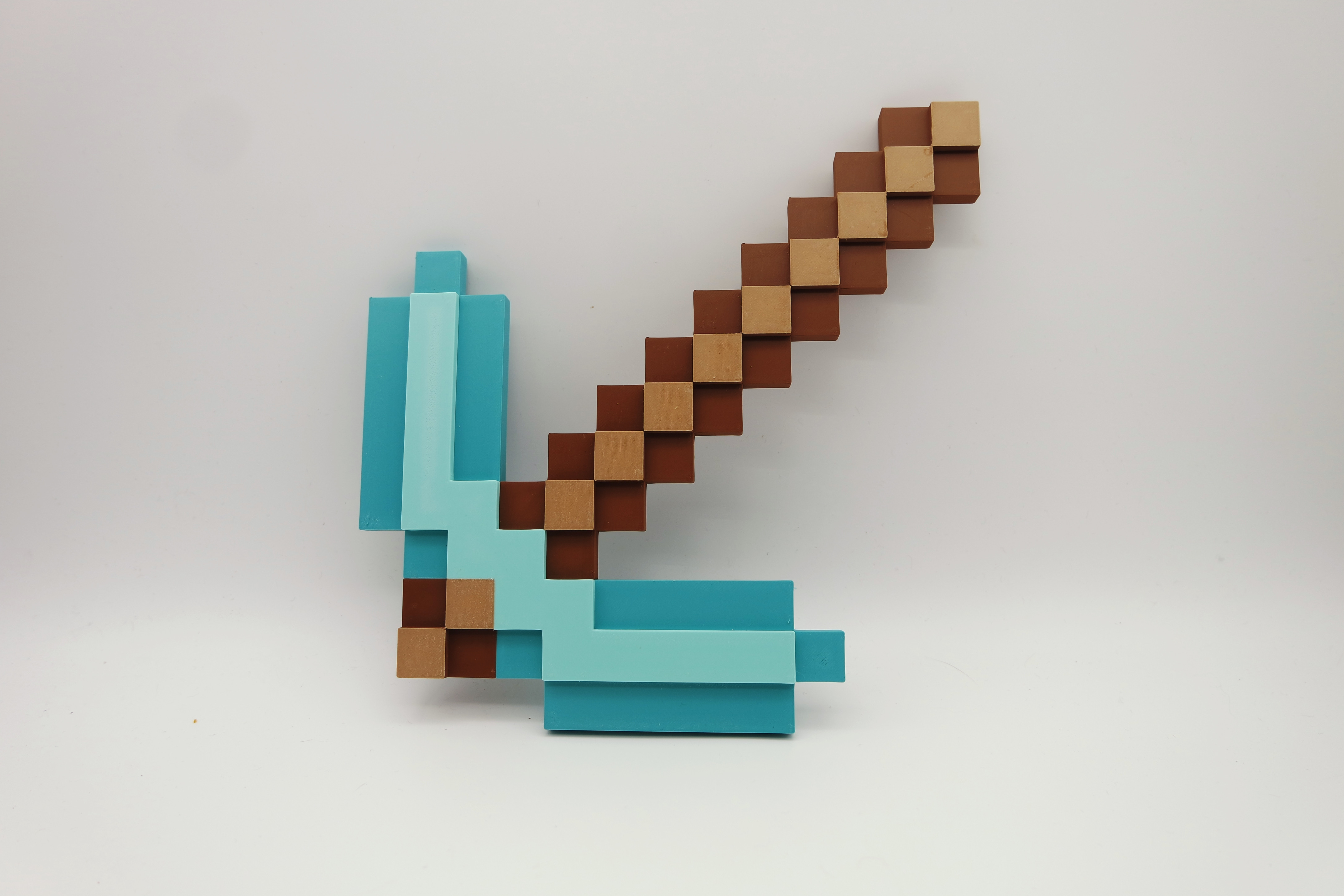 Minecraft Pickaxe // single piece // painted in Bambu Studio by Nils ...